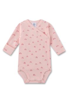 Wickelbody Regenbogen hellrose vorne